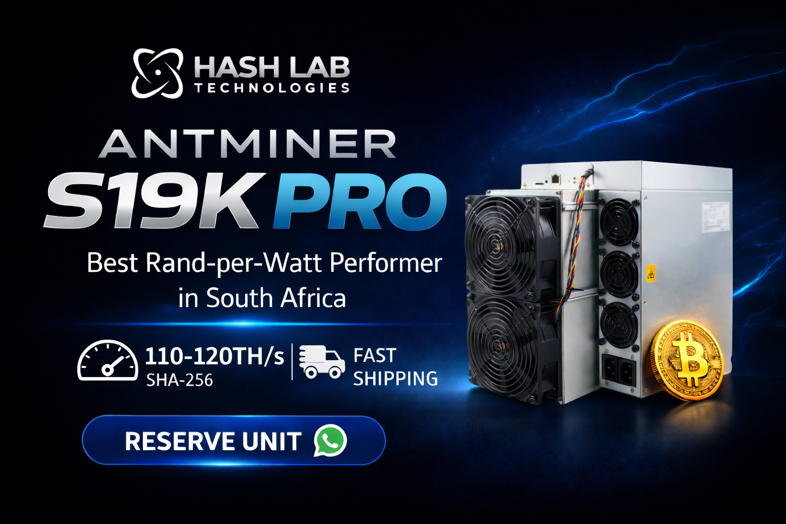 Antminer S19K Pro South Africa